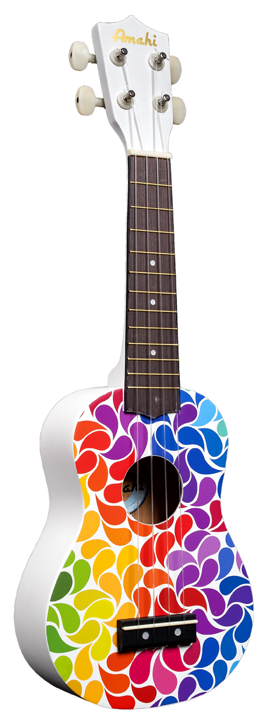 Rainbow Flower Ukulele