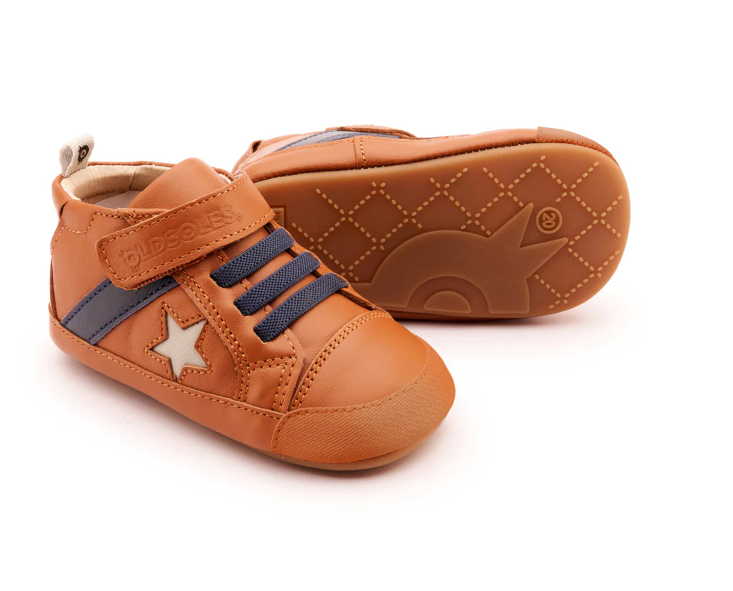 Tan/Navy Star Roller Shoes