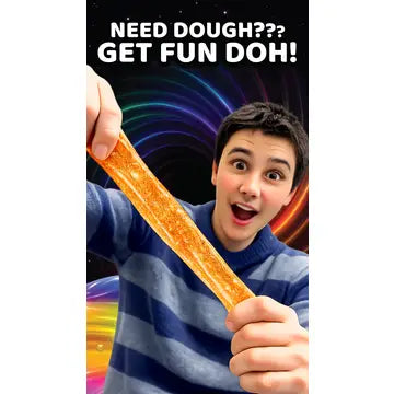 Fun Doh Squish & Squeeze Sparkle Cube Fidget Toy