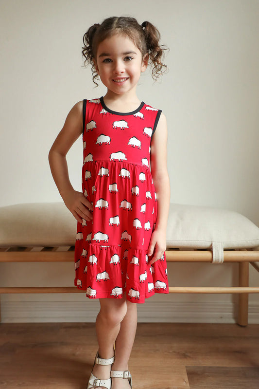 Razorback Bamboo Tiered Twirl Dress