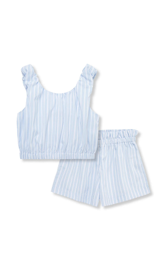 Blue & White Striped Outfit