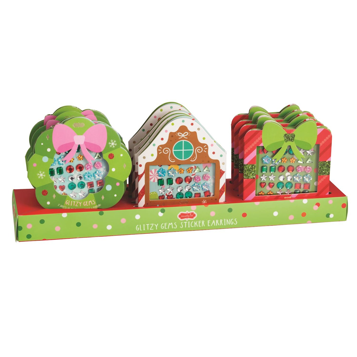 Christmas Stick On Earrings