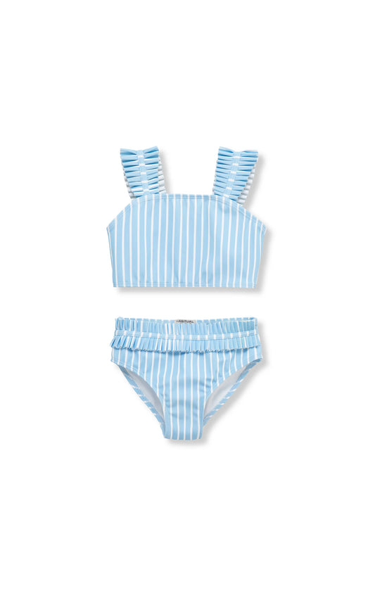 Blue & White Stripe Two Piece