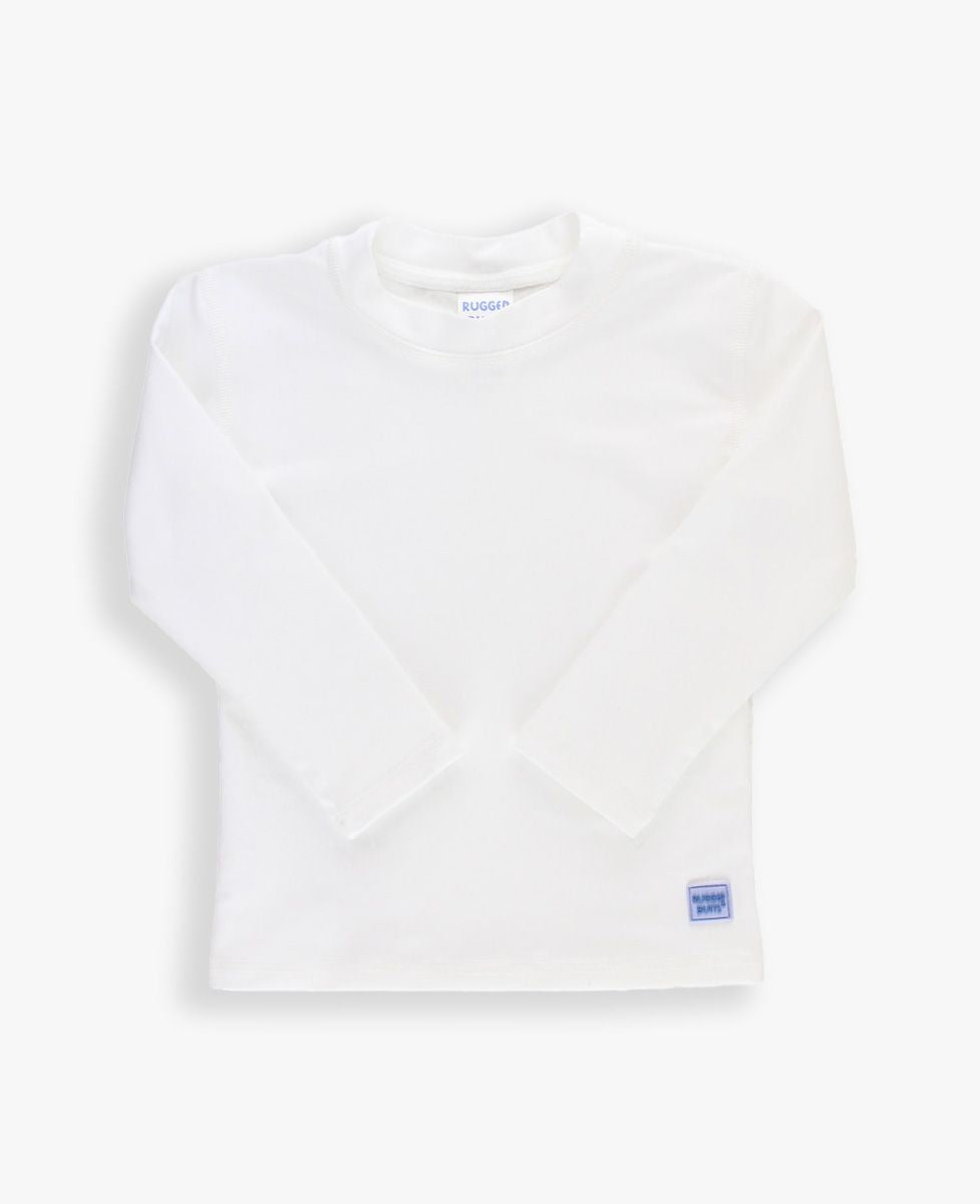 White Long Sleeve Rash Guard