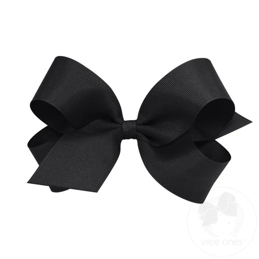 Large Black Classic Mesh Bow (BLK)