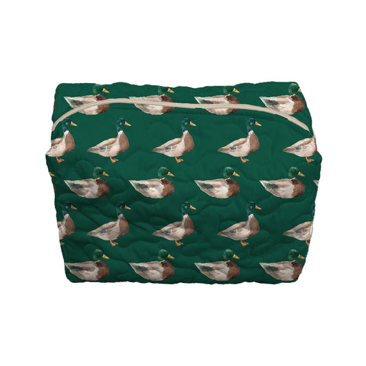 Mallory Ducks Icon Green Quilted Bag - Large