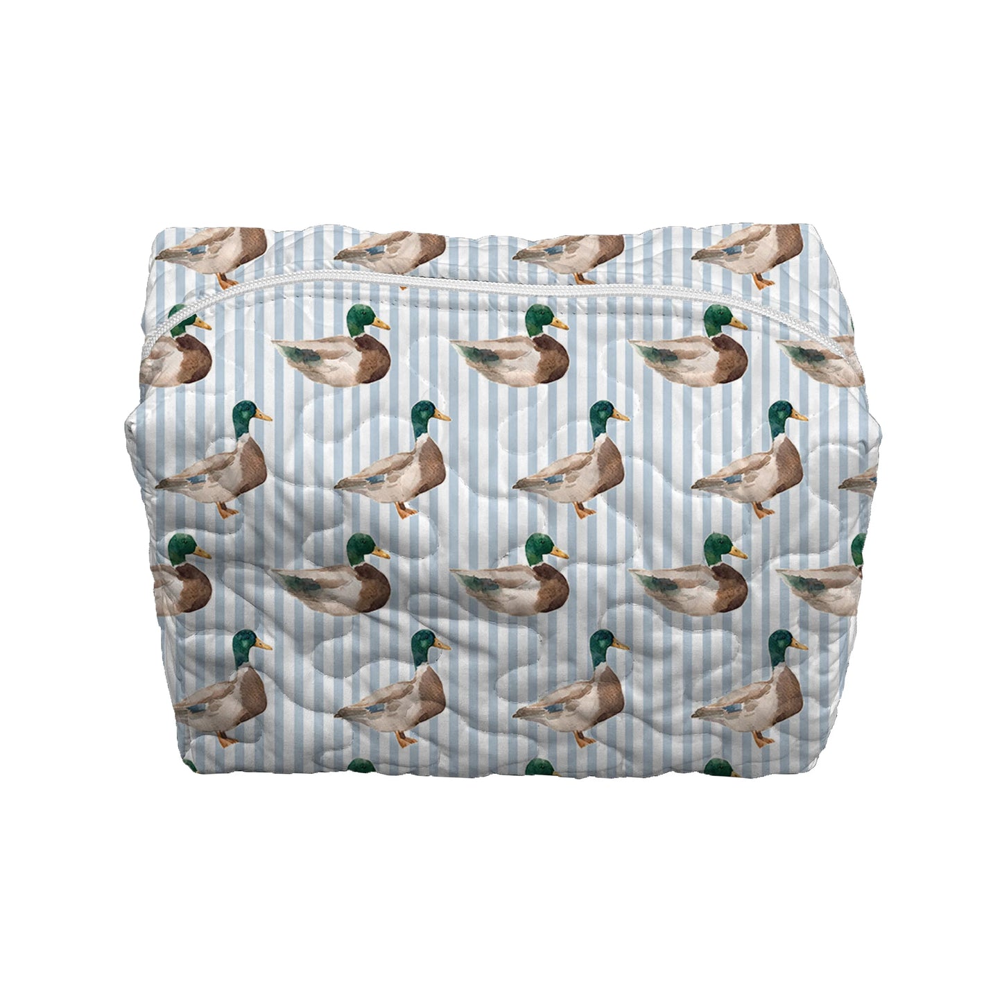 Mallory Ducks Icon Blue Quilted Bag - Large