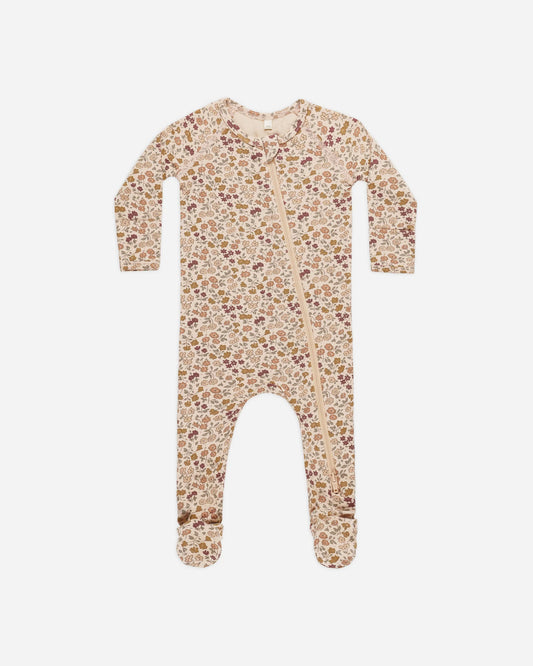 Posy Bamboo Zip Footie