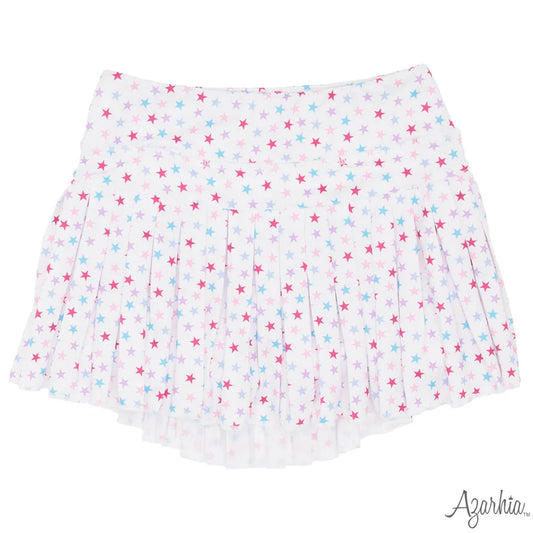 Mini Pleat Skort - Pastel Stars