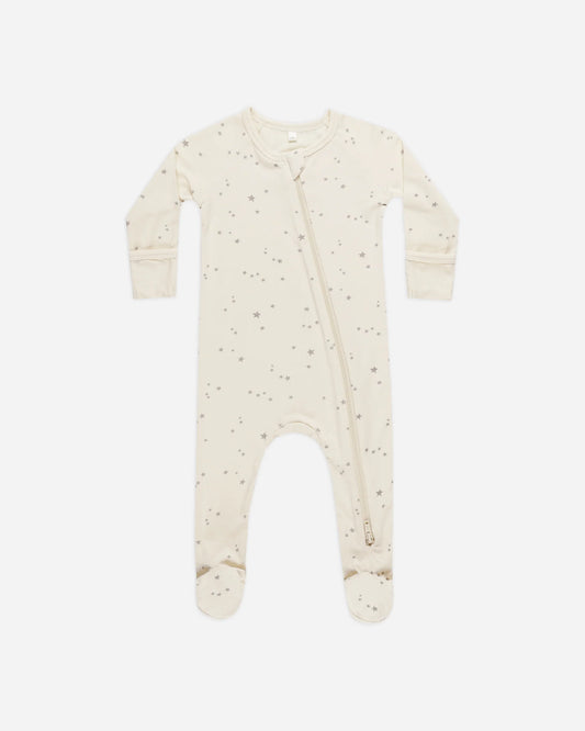 Twinkle Bamboo Zip Footie