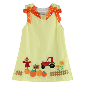 Pumpkin Patch Bow Dress