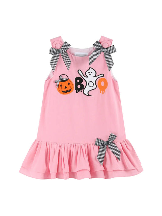 Boo Bow Ruffle Dress