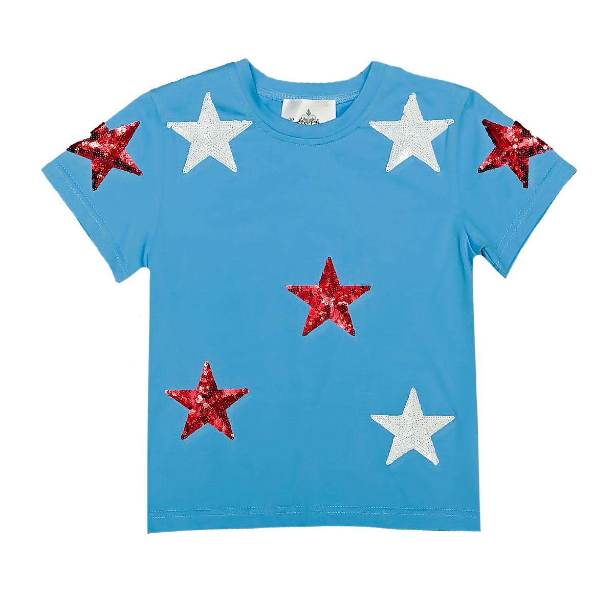 Stars Sequin Blue Shirt