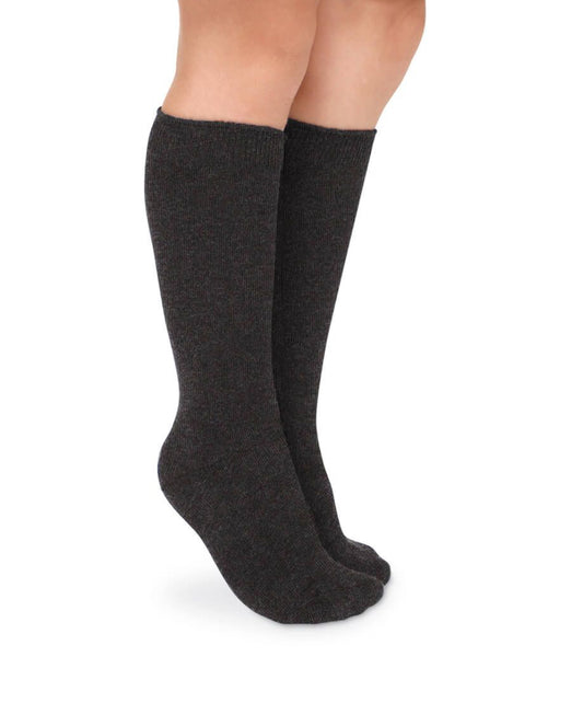 Charcoal Knee High Socks (2 pair)