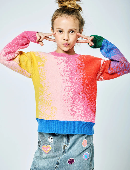 Multi Color Block Sweater