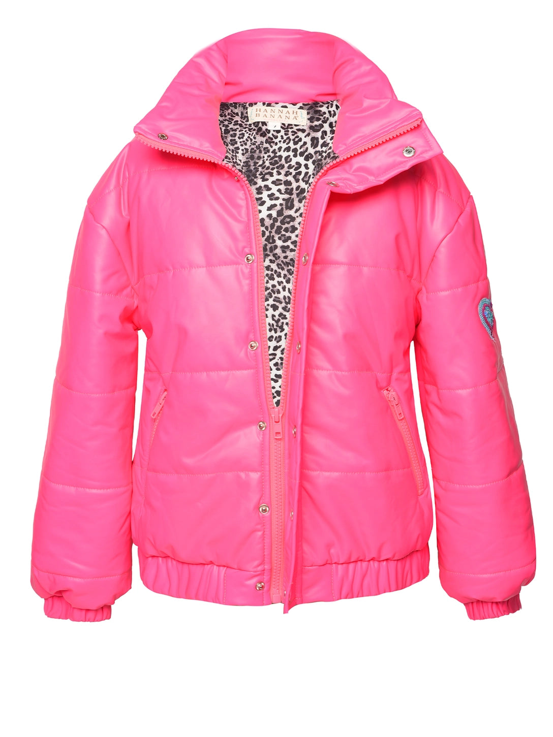 Hot Pink Neon Puffer Jacket