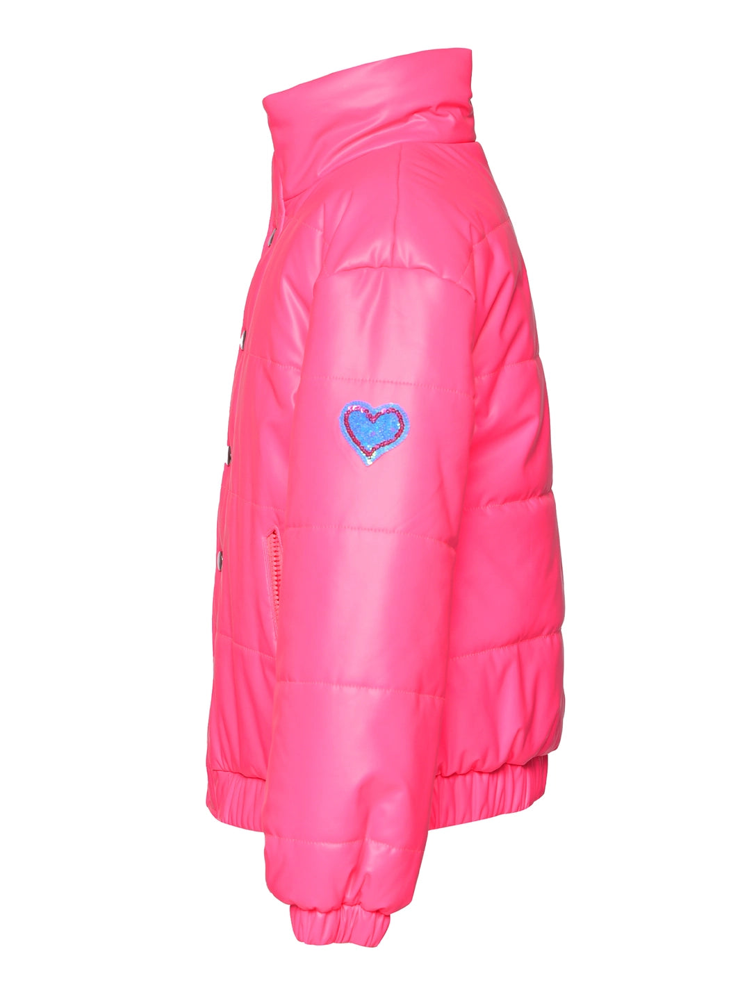 Hot Pink Neon Puffer Jacket