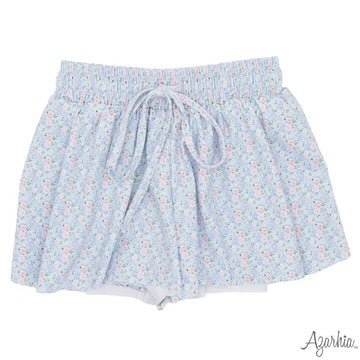 Grand Blue Flowers Butterfly Shorts