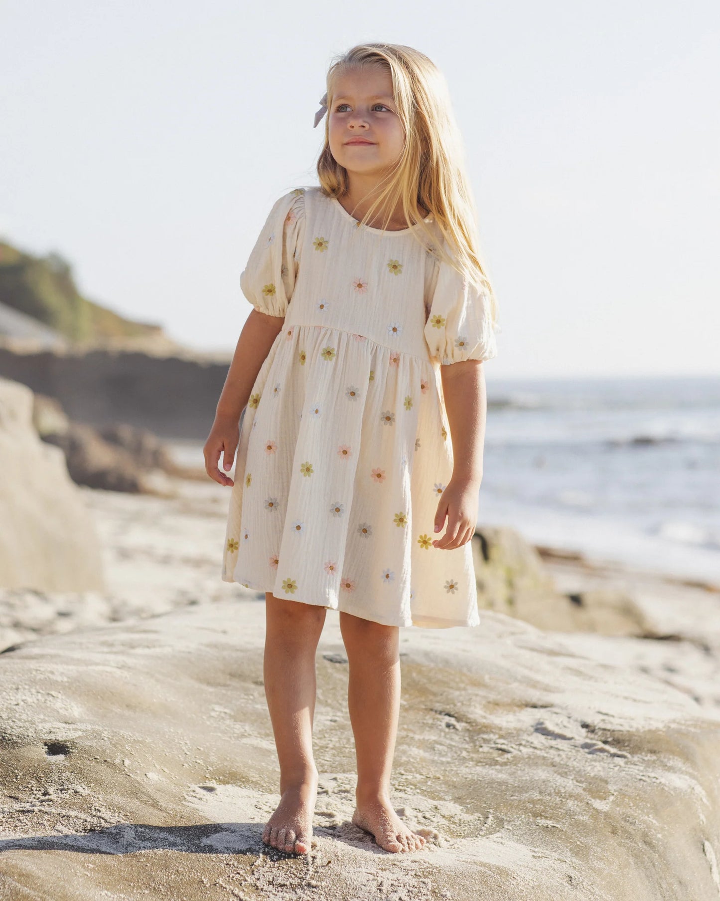 Marley Dress Embroidered Daisies
