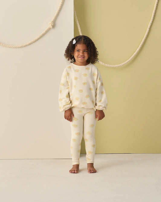 Spongey Knit Set Yellow Daisy