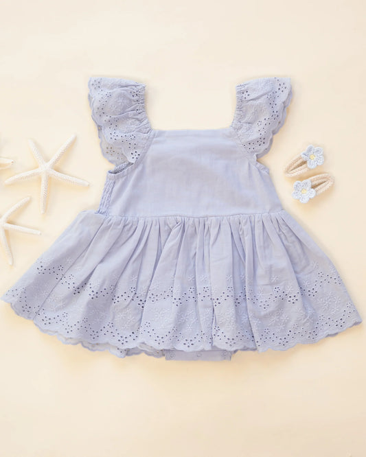 Remi Romper Periwinkle
