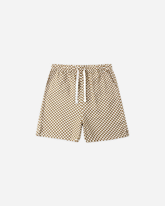 Perry Short Ocre Check