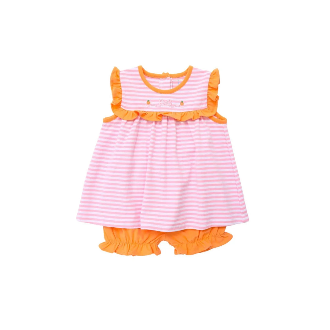 Pink Stripe Pumpkin Bloomer Set