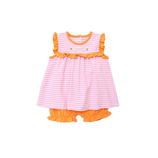 Pink Stripe Pumpkin Bloomer Set