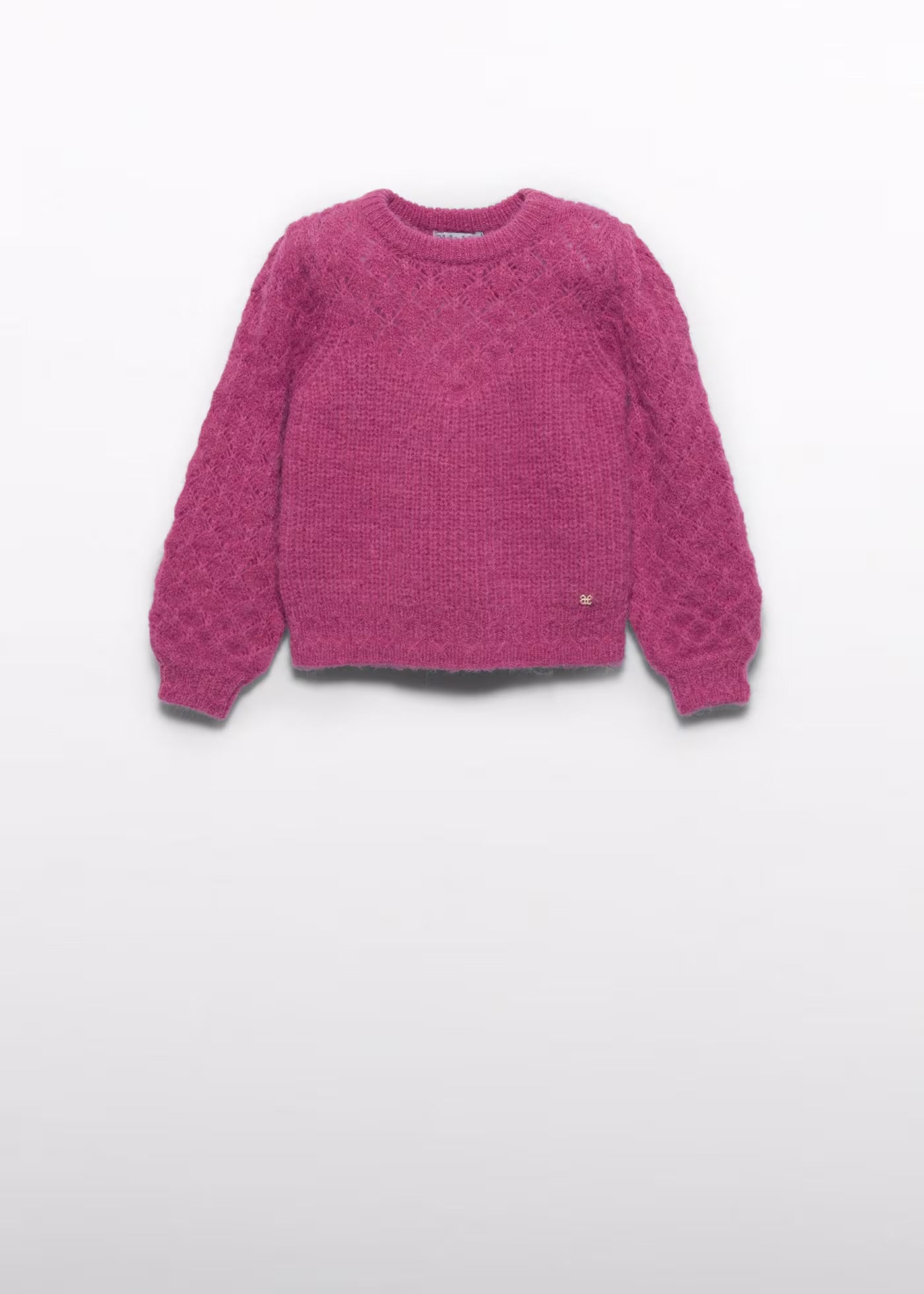 Mauve Openwork Sweater