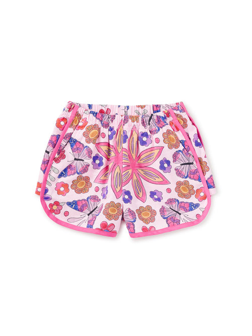 Butterfly Tile Woven Dolphin Shorts