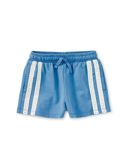 Blue Orchid Crochet Sporty Shorts