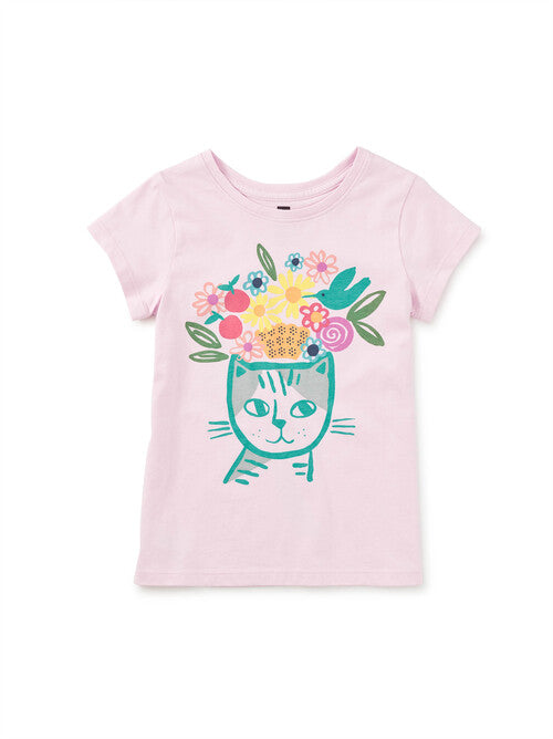 Pink Lady Flora & Feline Double-Sided Graphic Tee