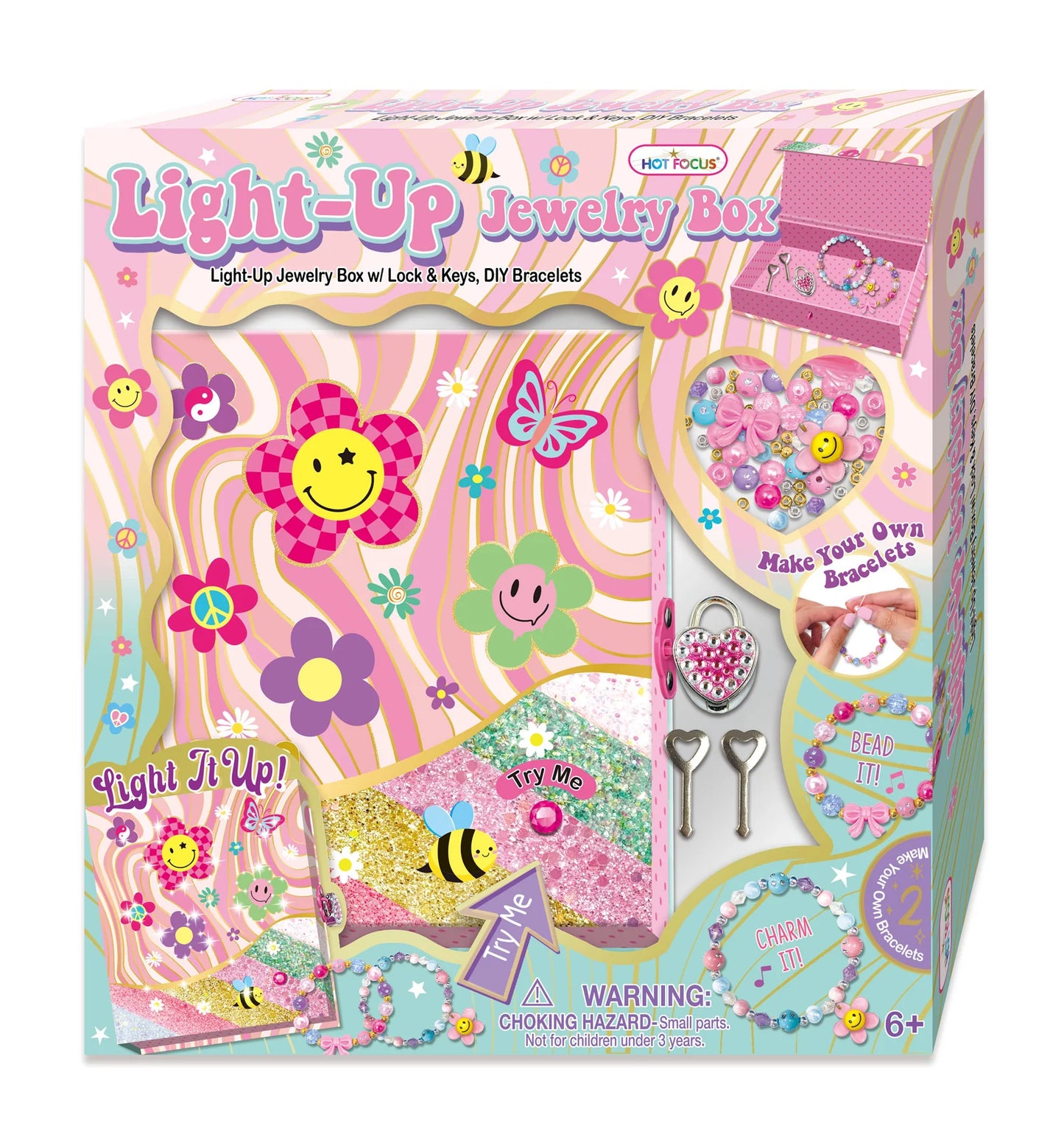 Groovy Flower Light Up Jewelry Box