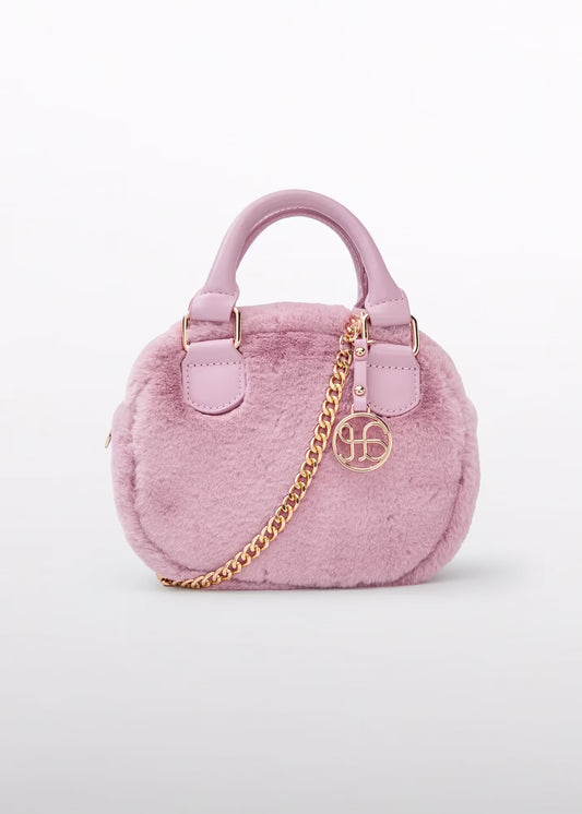 Pink Faux Fur Purse