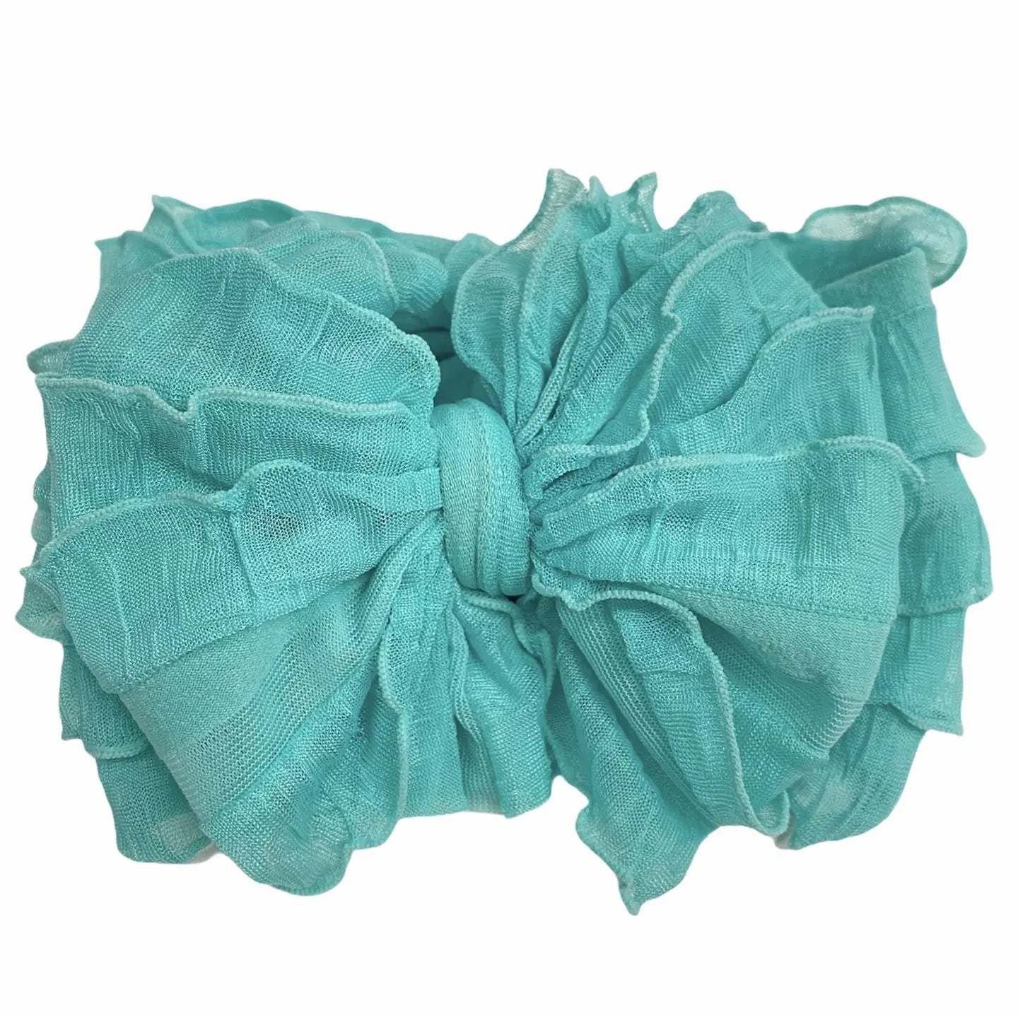 Cool Mint Messy Bow