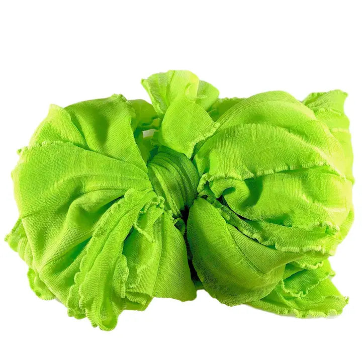 Lime Messy Bow