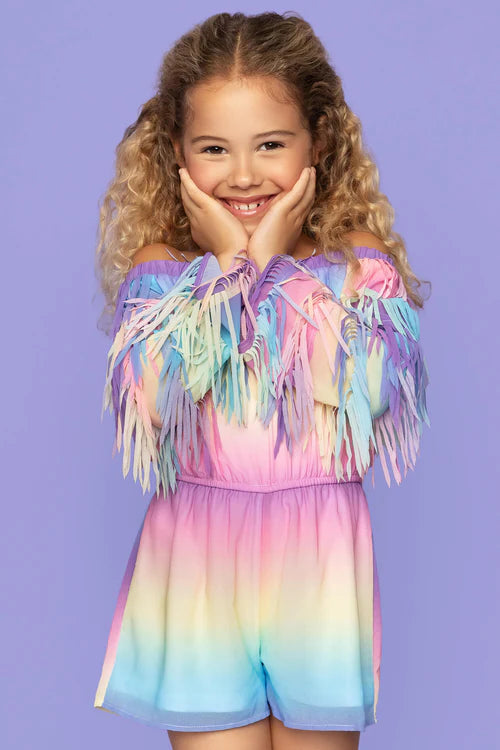 Pastel Fringe Romper