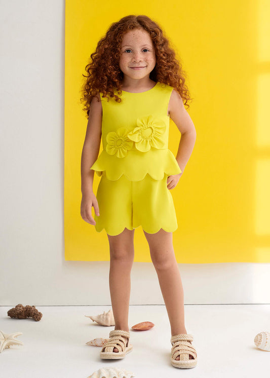 Limoncello 3D Flower Jumpsuit