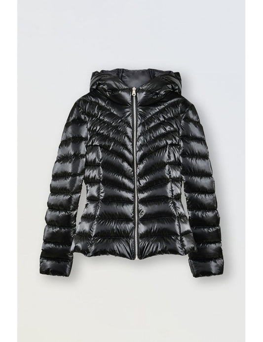 Black Iridescent Down Jacket