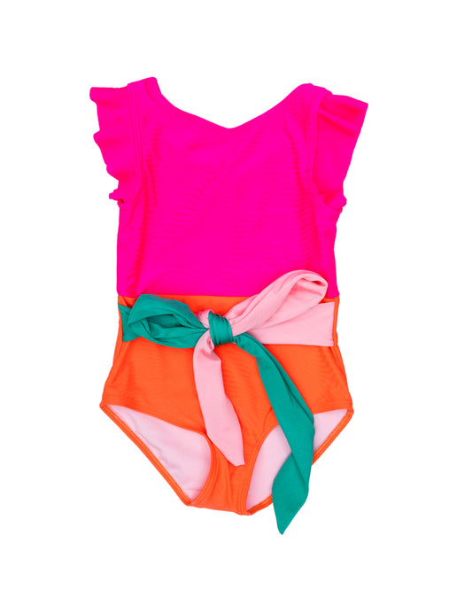 Neon Color Block August Kate Swim