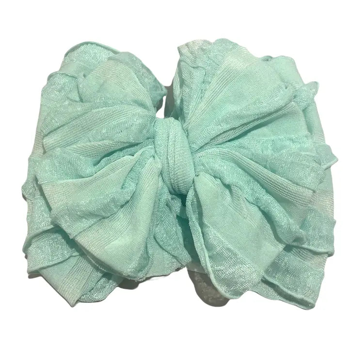 Seafoam Messy Bow