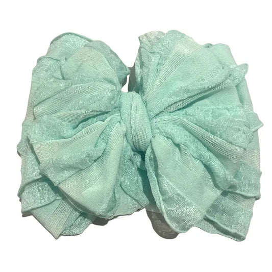 Seafoam Messy Bow