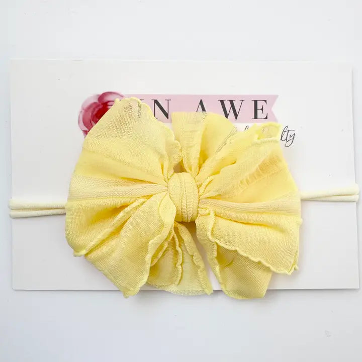 Buttercup Skinny Mini Ruffled Headband