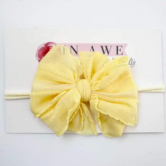 Buttercup Skinny Mini Ruffled Headband