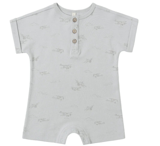 Airplanes Short Sleeve Romper