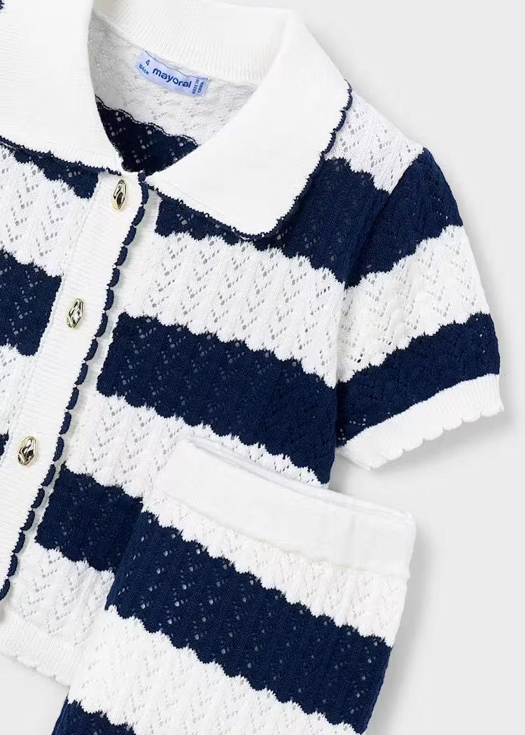 Striped Crochet Set