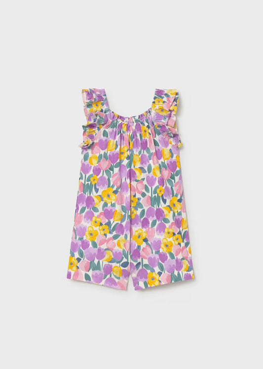 Floral Lilac Printed Romper