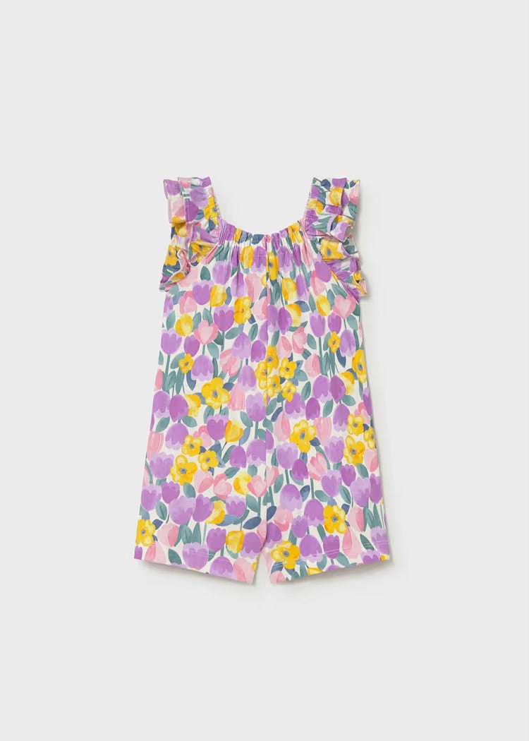 Floral Lilac Printed Romper