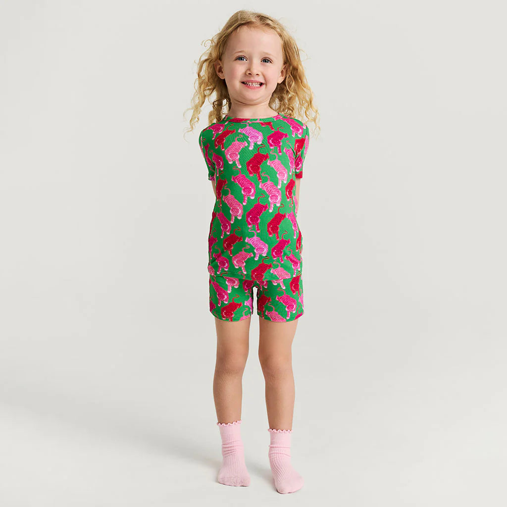 Le Tigre Green Short Pajama Set