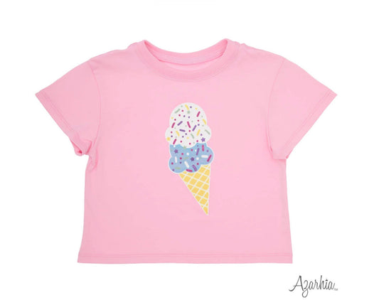 Pink Glitter Ice Cream Boxy T-Shirt